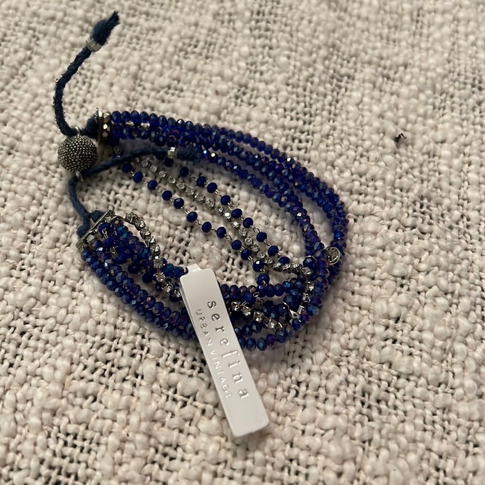 Serefina Blue Beaded Bracelet
